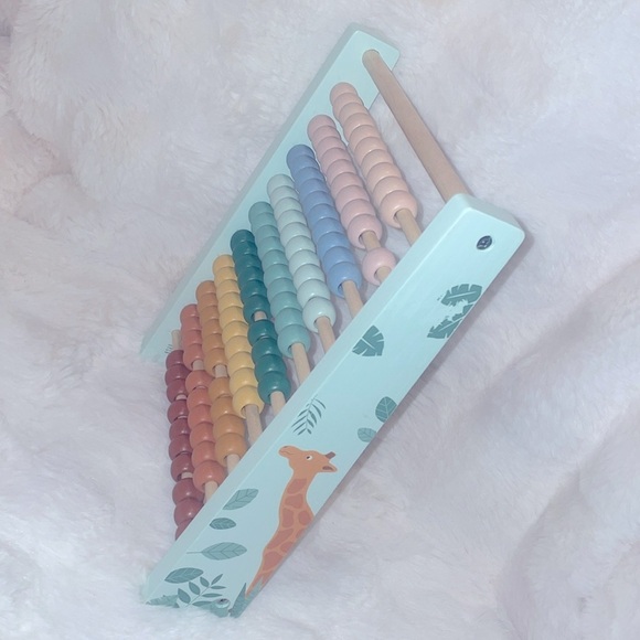 Beautiful Wooden Rainbow Pastel Abacus Montessori Style - Picture 2 of 8